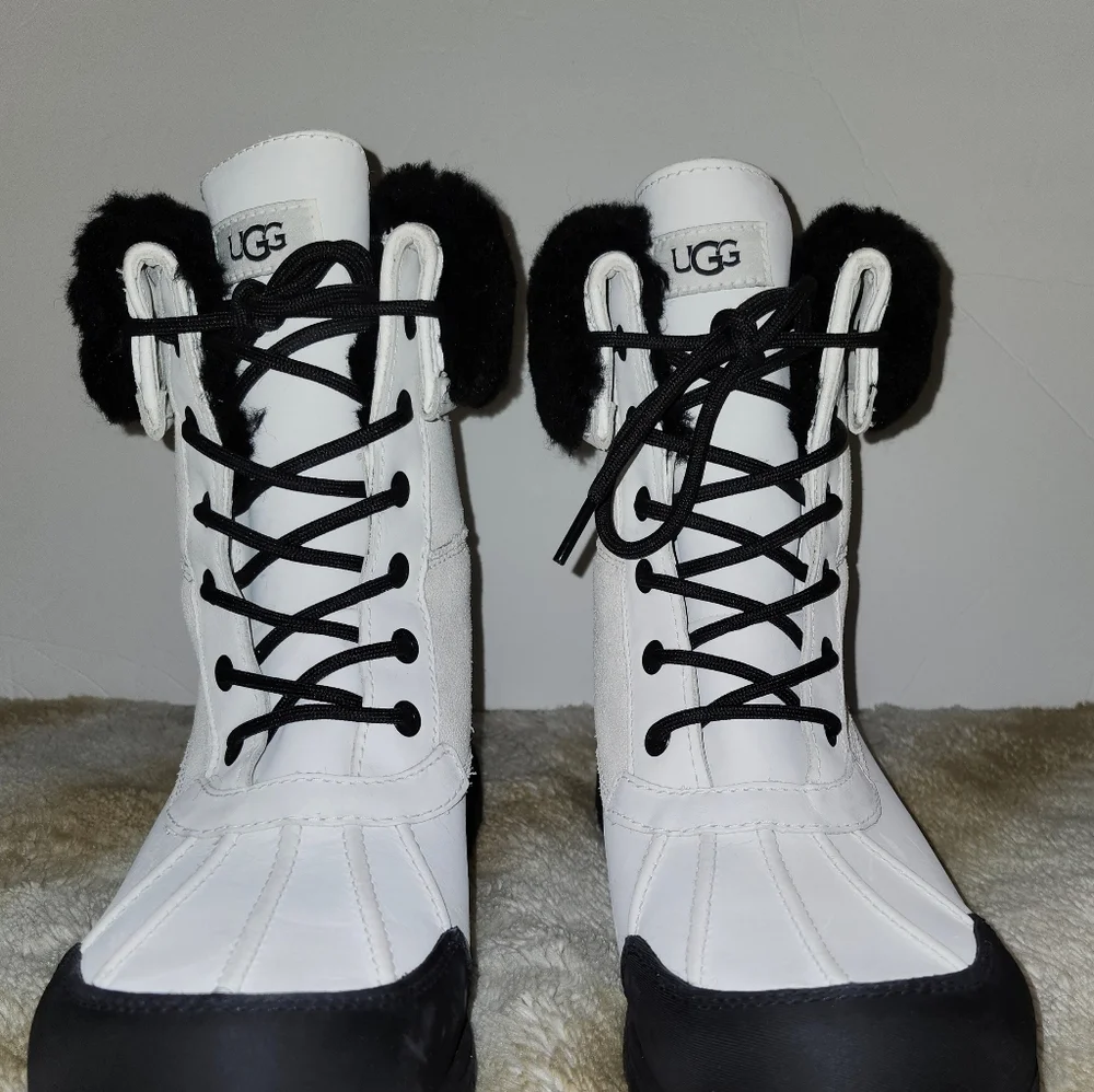 UGG Men's Black‎ and White Winter Boots